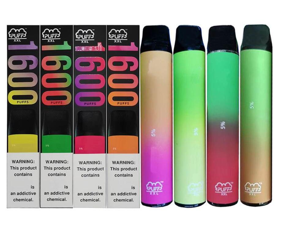 

Puff XXL 1600puffs Disposable With Security Code Vape Pen Device Starter Kits Empty Disposable Device Kits Bang XXL Posh puff Plus