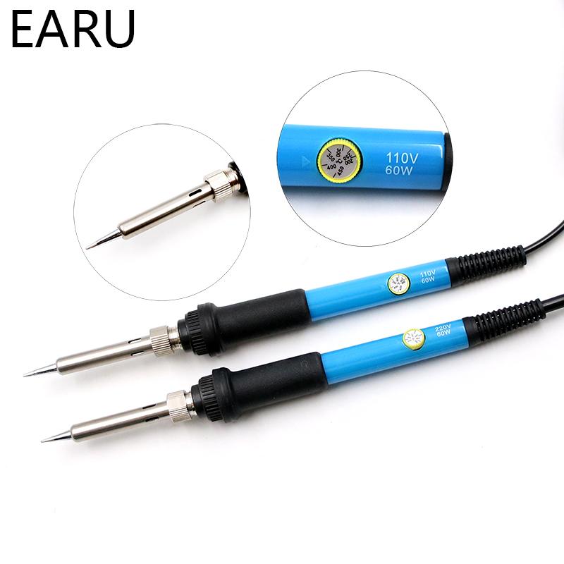 

Eletric Soldering Iron 60W Adjustable Temperature Electric Solder Iron Rework Station Handle Heat Pencil Welding Repair Tools