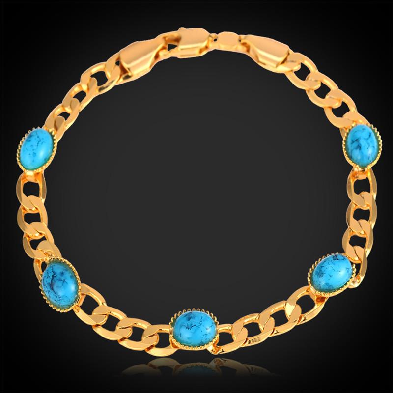 

Bracelet & Bangle For Women Gold Color New Fashion Bangles Turkey Stone Turkish Jewelry MGC H5149