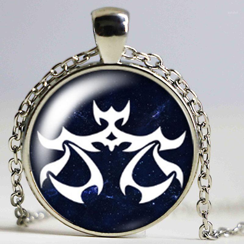 

12 constellations symbol glass cabochon necklace Bag Car necklace Holder Charms silver for Men Women1