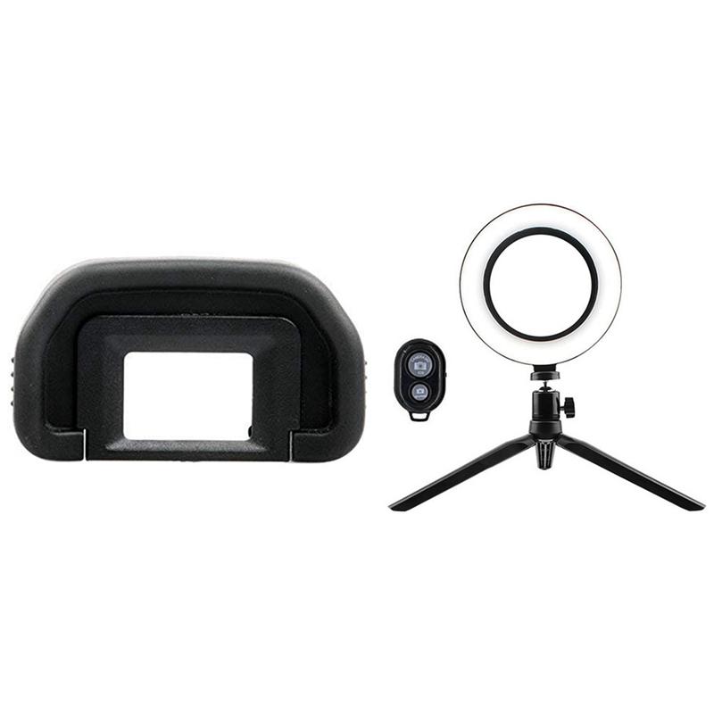 

Camera Eyepiece Eyecup 18mm Eb for Eos 80D & Mini Desktop Lighting Bracket Tripod Ring Photography