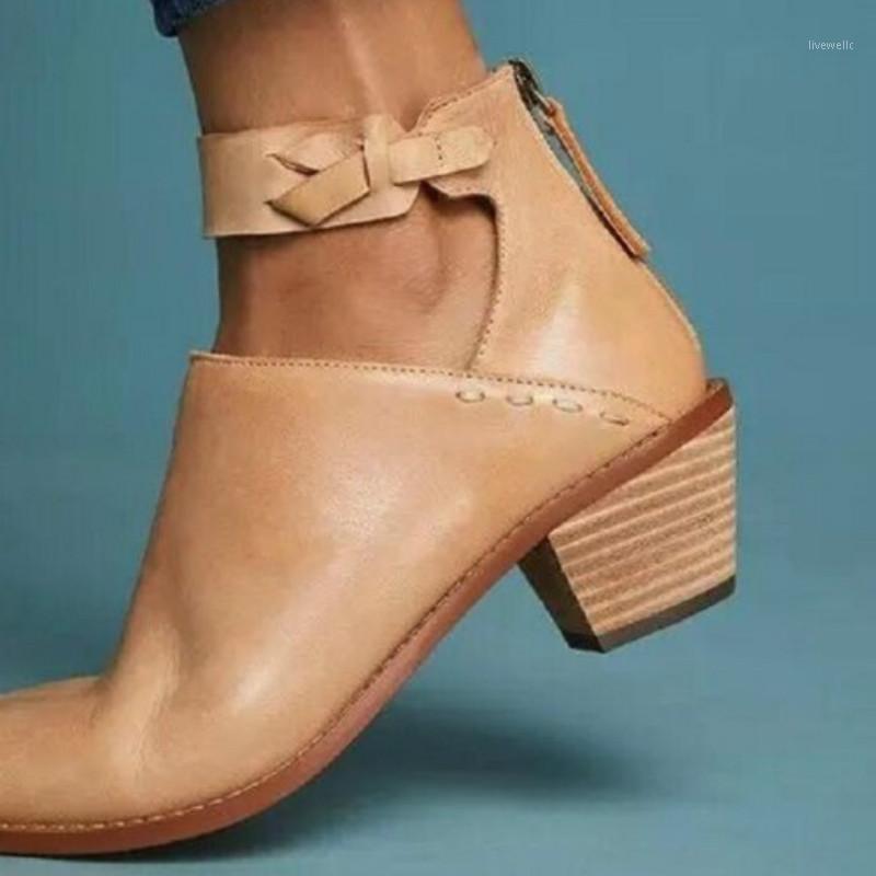 

Women Faux Suede Boots Daily Chunky Heel Zip Shoes Breathable Female Comfortable Shoes New Spring PU Leather Boot1, Blue