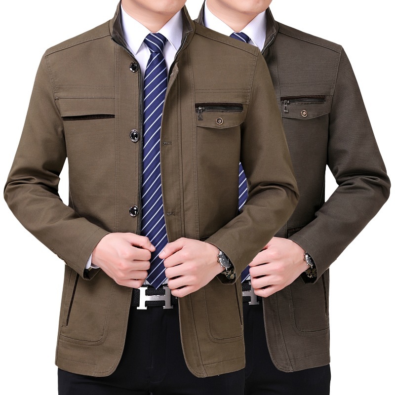 

2020 Autumn spring casual male jacket middle-aged outerwear coats plus oversize 4xl 5xl, 203 1