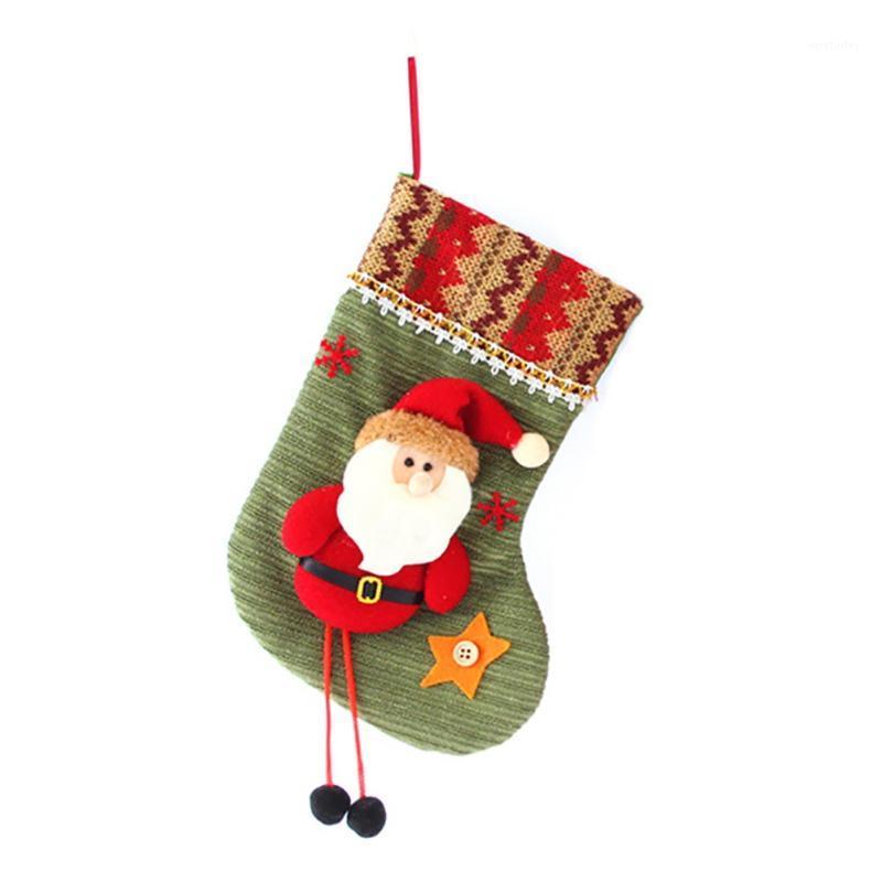 

Christmas Gifts Candy Stocking Cute Xmas Tree Hanging Decoration Santa Claus Ornament Stocking Gift1