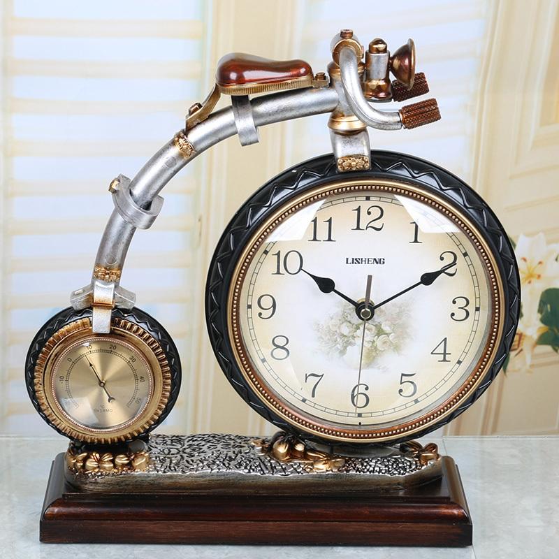 

EUROPEAN CREATIVE PENDULUM CLOCK BICYCLE TABLE ART CLOCK MUTE FASHION WATCH GIFT ORNAMENTS CRAFTS WL5221521