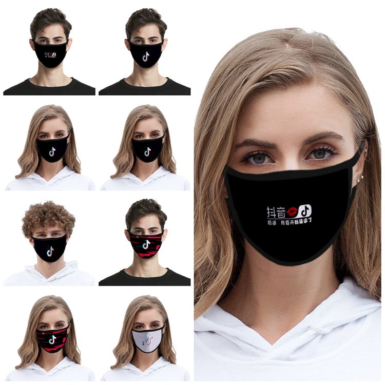 

new Cute Mask 2020 Fashion Ice Silk Dustproof Washable Mask Support Use Anti Haze Mask Designer