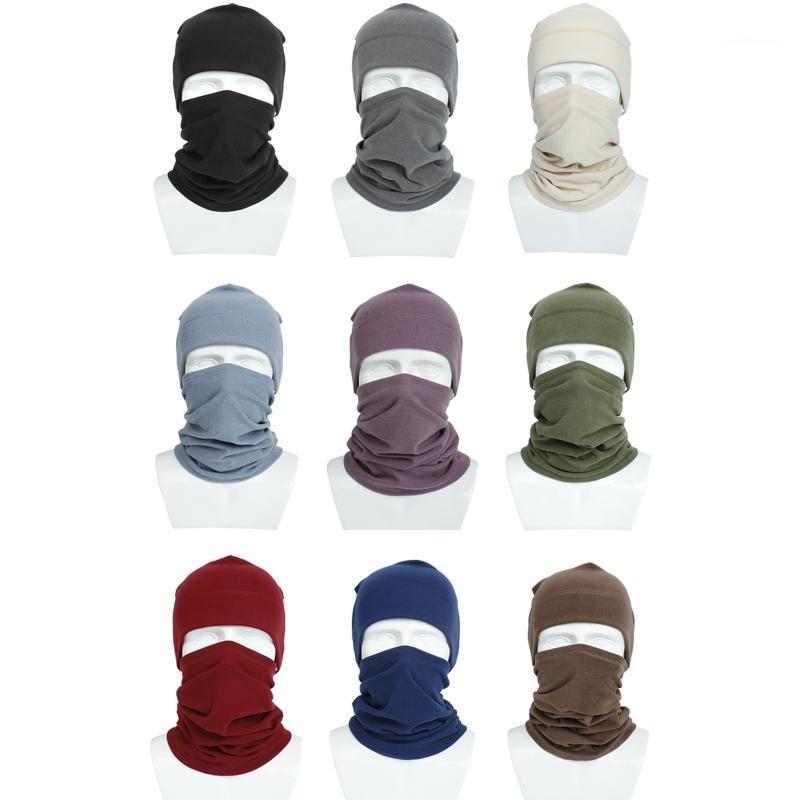 

Unisex Winter Beanie Hat Circle Scarf Set Faux Fleece Windproof Cap Neck Warmer1