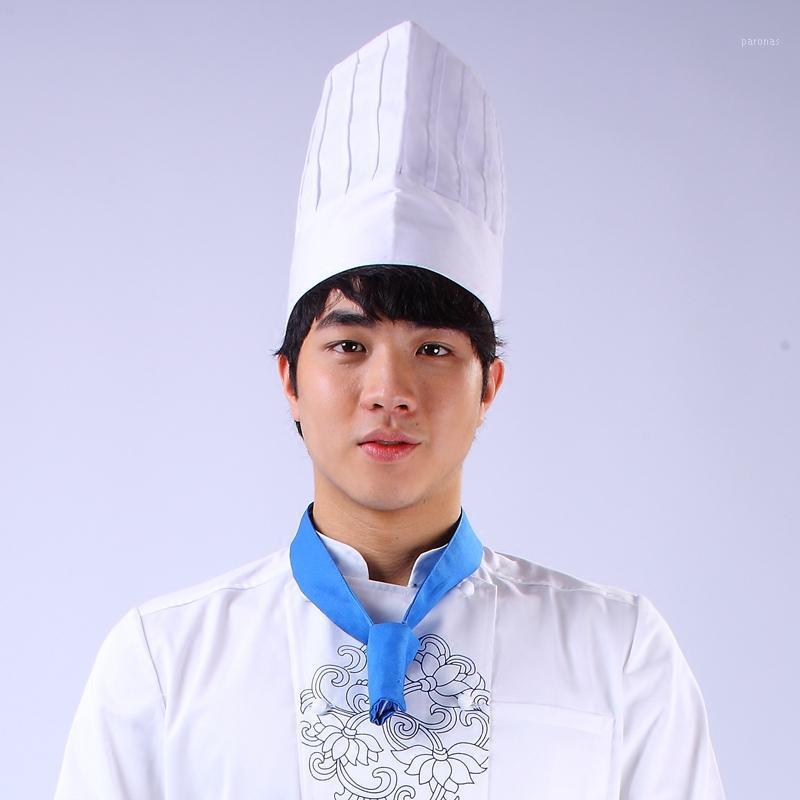 

Chef hat male work cap white square top hat chef cloth hotel restaurant cotton custom1