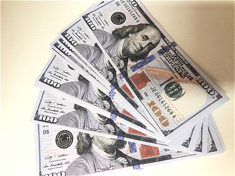 

Cross-border hot sale new and most realistic props money dollar props children's toys adult game props special price movie game coins 030