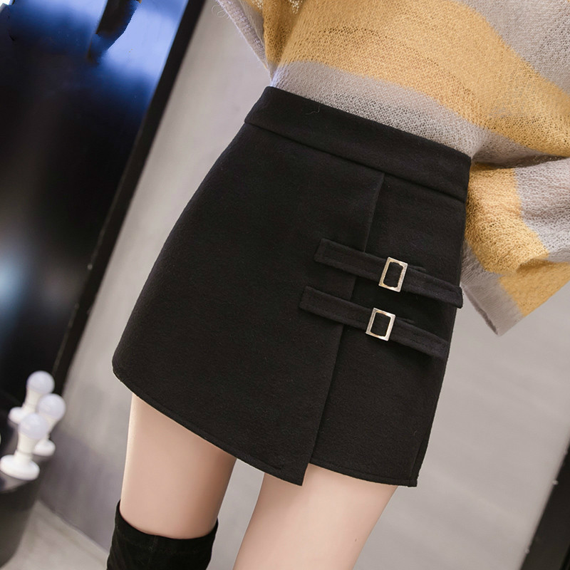 

faldas mujer moda mini skirt winter black skirt skirts womens Sequined A-Line Solid Formal Above Knee Mini Empire 1917 50 Y200326