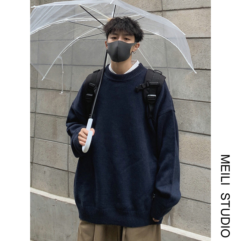 

2021 New Autumn Basic Winter Solid Around the Neck for Man and Woman Warm Sweater Knitted-shirt Tide B2DL, Xxl