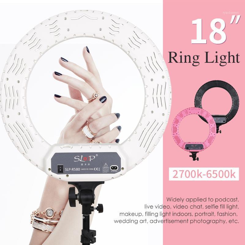 

SLOJP 18 inch Ring Light Kit for tiktok,Cirlce Lamp for smartphone,tripod stand Makeup,Studio Photography lighting(R580)1