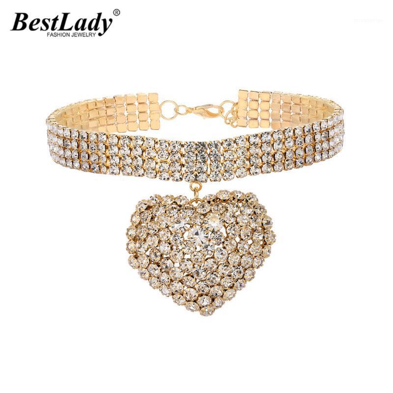

Best Lady Korean Romantic Heart Necklaces for Women Boho Fashion Crystal Sexy Lover Pendant Charm Necklaces Jewelry Wedding Gift1
