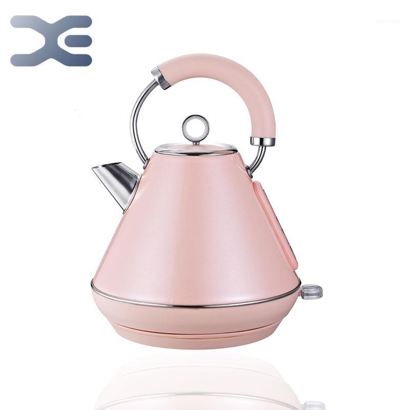 

220V Retro Electric Kettle Stainless Steel 1.8L 1800W Detachable Mesh Filte British Strix Thermostat BPA-Free Electric Teapot1