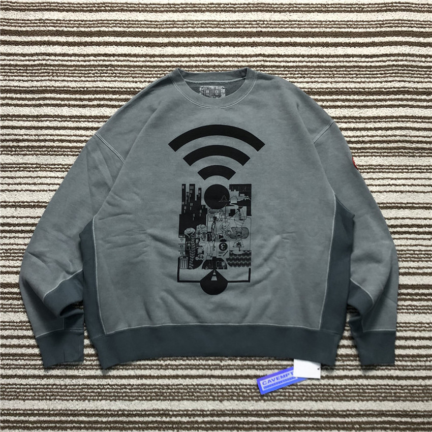 

2021 New Overdye Md Range Crew Neck Crewneck Men Woman Sweatshirts Cavempt Hoodies Ye6p, 16