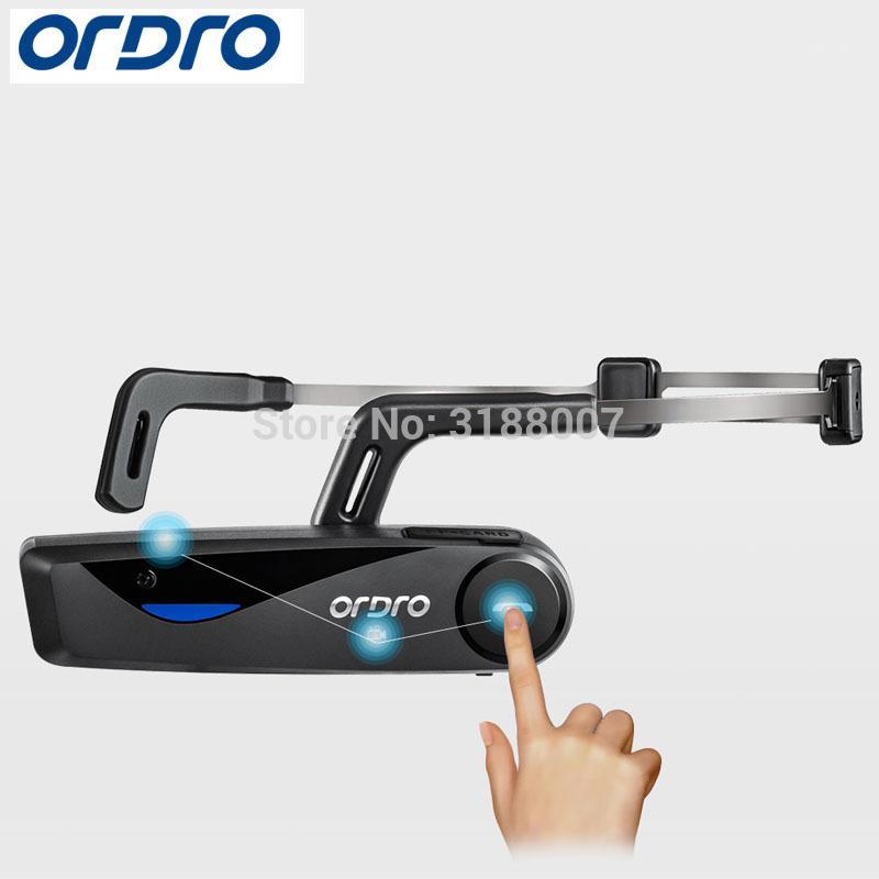 

ORDRO Bluetooth 4 .0 Hand Free Head Band Action Mini DV Camera Consumer Camcorders with earphone WiFi F1, Black