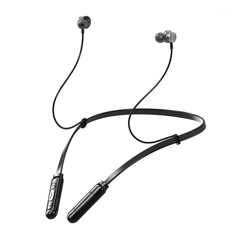 

Sport Neckband netic Wireless Bluetooth Earphone Stereo Sports Waterproof Earbuds Wireless In-Ear Headset with Mic1, Black