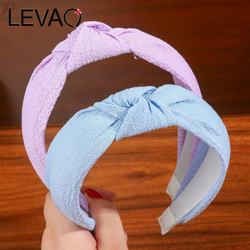 

Levao Pure Color Knotted Headband Non-slip Baffle Headband Women's Fashion Simple Hair Accessories