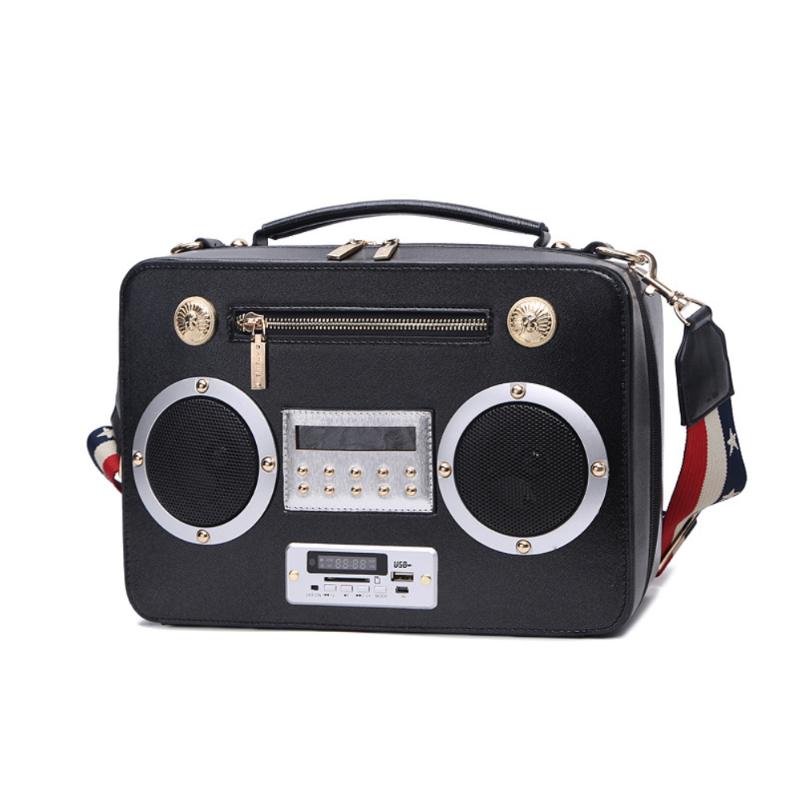 

New arrival 2020 Women Messenger Bag fashion leather handbag stereoscopic Shoulder Bags Radio appearance Women Handbag