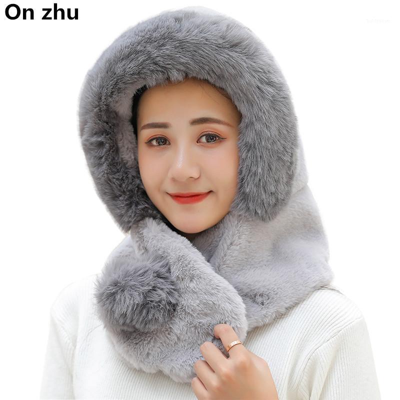 

Luxury Girl Hats for women Winter Scarf Hat Fashion Elegant Warm Lady Caps New Fur Beanies 56-63CM1, Black