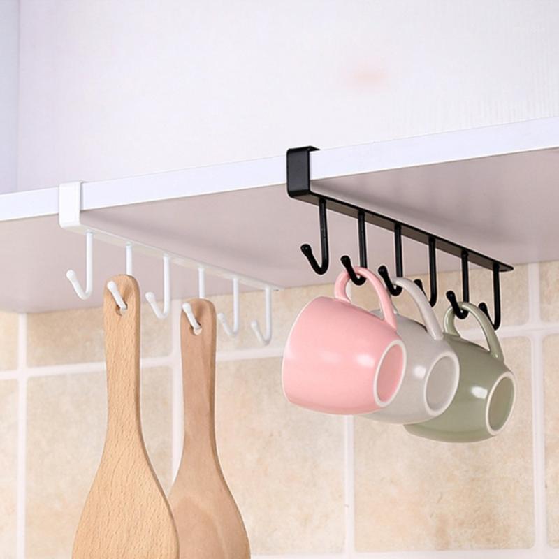 

Kitchen Cupboard Storage Rack Cupboard Shelf Hanging Hook Organizer Closet Clothes Glass Mug Shelf Hanger Wardrobe Holder1