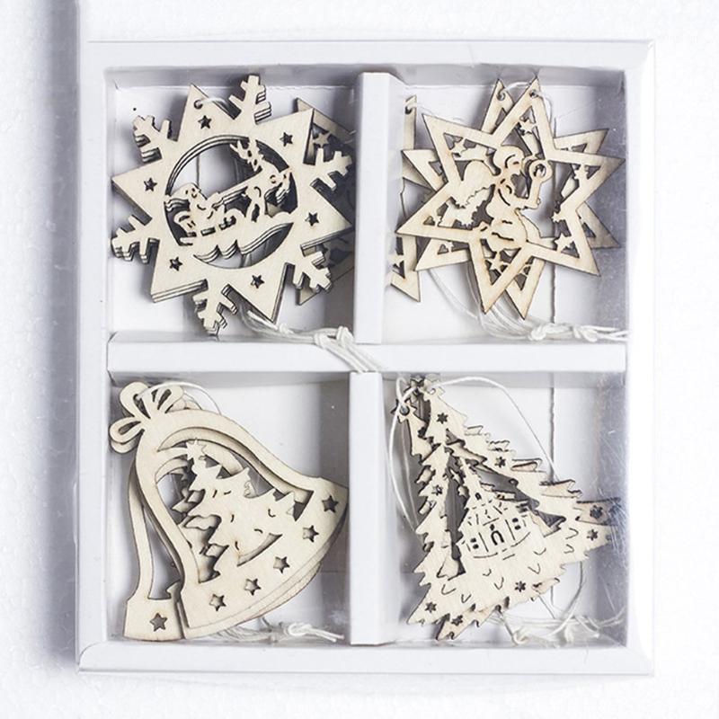 

2020 New Christmas decoration pendant holiday supplies wooden Christmas tree ornaments living room wall bedroom ornaments1