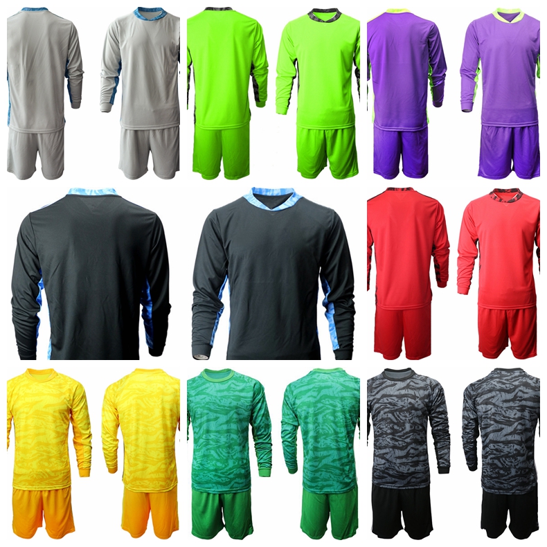 

Goalkeeper GK MLS Chicago Soccer Fire 1 Bobby Shuttleworth Long Sleeve Jersey Set 18 Kenneth Kronholm Goalie Football Shirt Kits Uniform, Fluorescent green