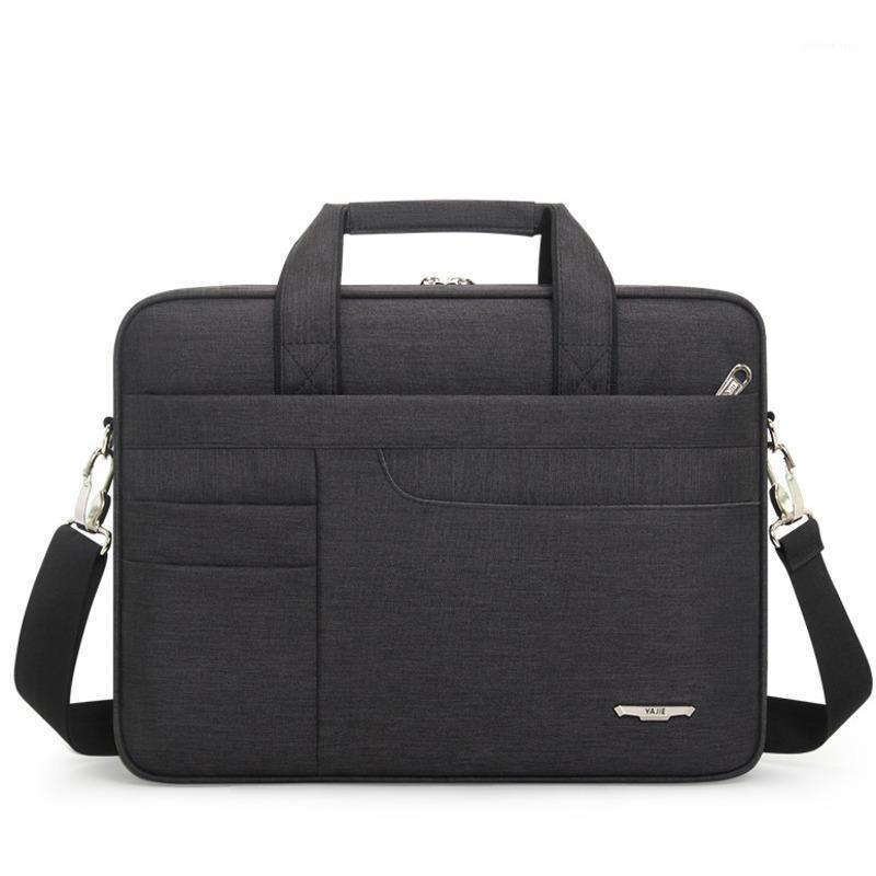 

2020 Business Briefcase Men 15.4 15.6 Inch Laptop Briefcases Handbag For Women Messenger Shoulder Bag For Mackbook HP DELL Aecr1, 111black m-14
