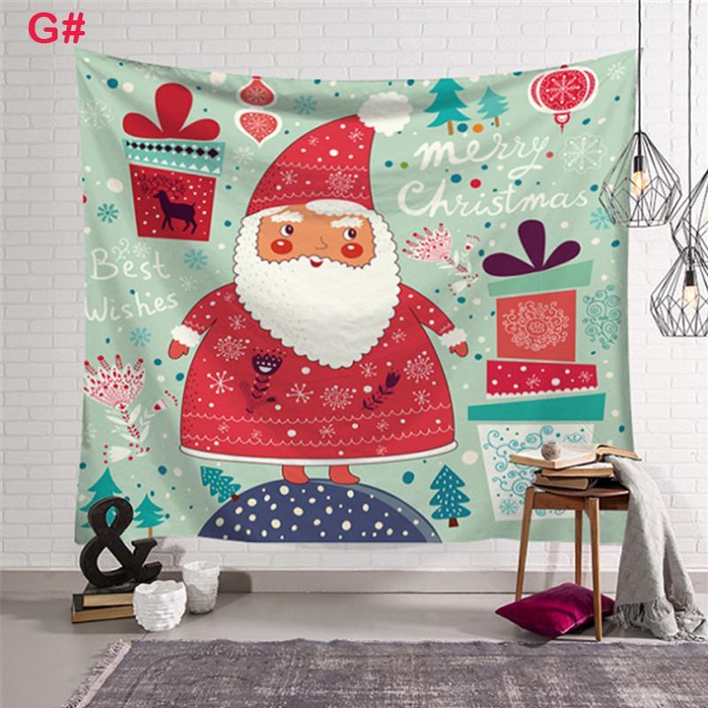 

Christmas Wall Hanging Tapestry Decor Carton Xmas Art Home Cute Festival Essential Ornamentation 2020 New1