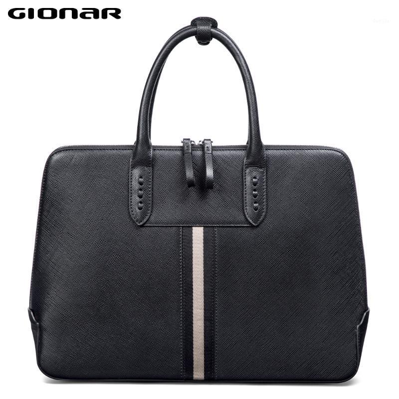 

GIONAR Mens Crossbody Messenger Bag for Work Male Leather Briefcase 14 Inch Laptop Tablet Business Case1, Style b