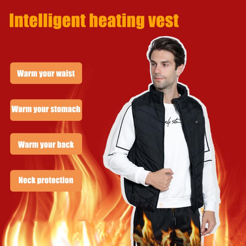 

Outdoor Electric Heated Vest Camping Coat Unisex Heated Vest Warm Clothing Riding Skiing Fishing Charging Via Coat