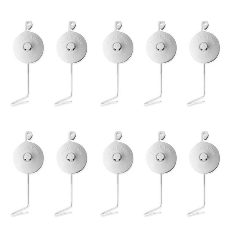 

10pcs Smart Retractable Plant Yoyo with Stopper Hydroponics Grow Support Hanger Hydroponic for Home Garden Plants Grow