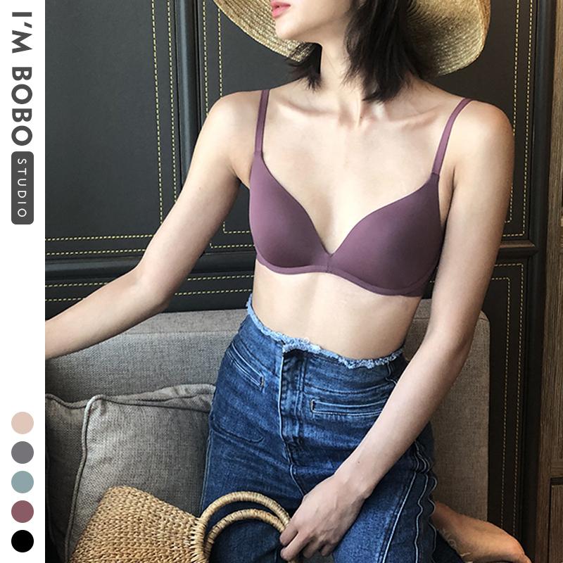 

IMBOBO Seamless underwear full Wing lace Picture foam-latex Seperate Cup sexy beauty back NO steel ring vest one-piece bra, Khaki