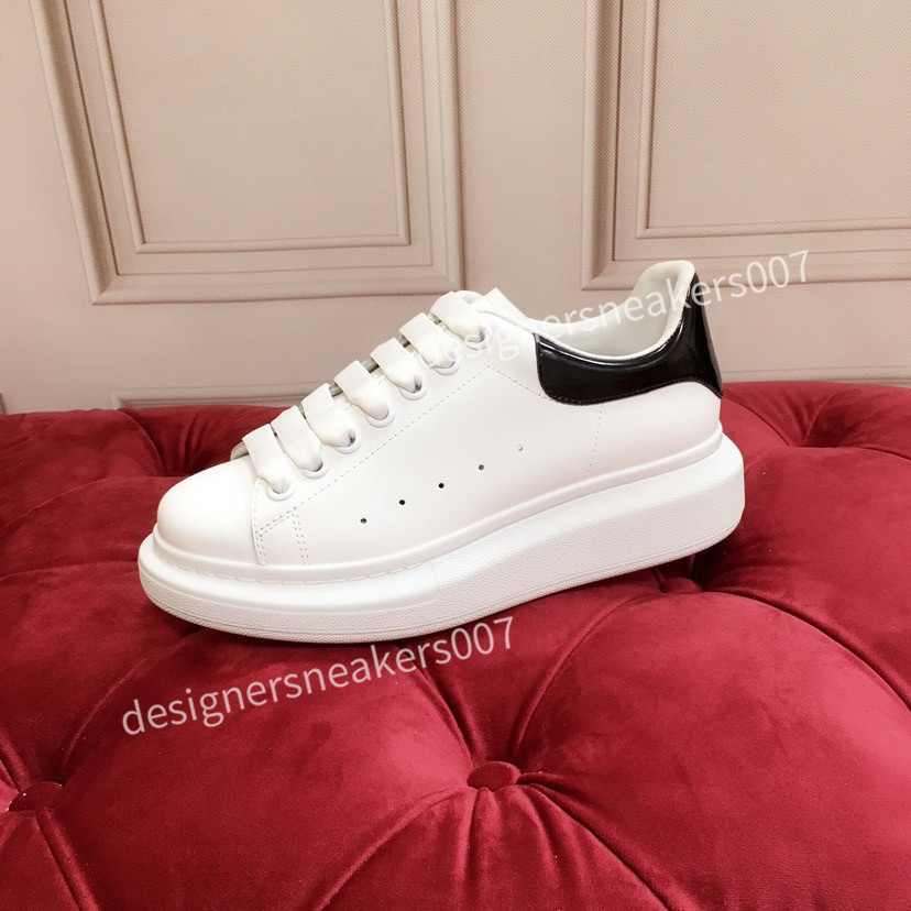 

2021the Men Leather Lace Up Platform Oversized Sole Sneakers White Black Casual hc191001, 09
