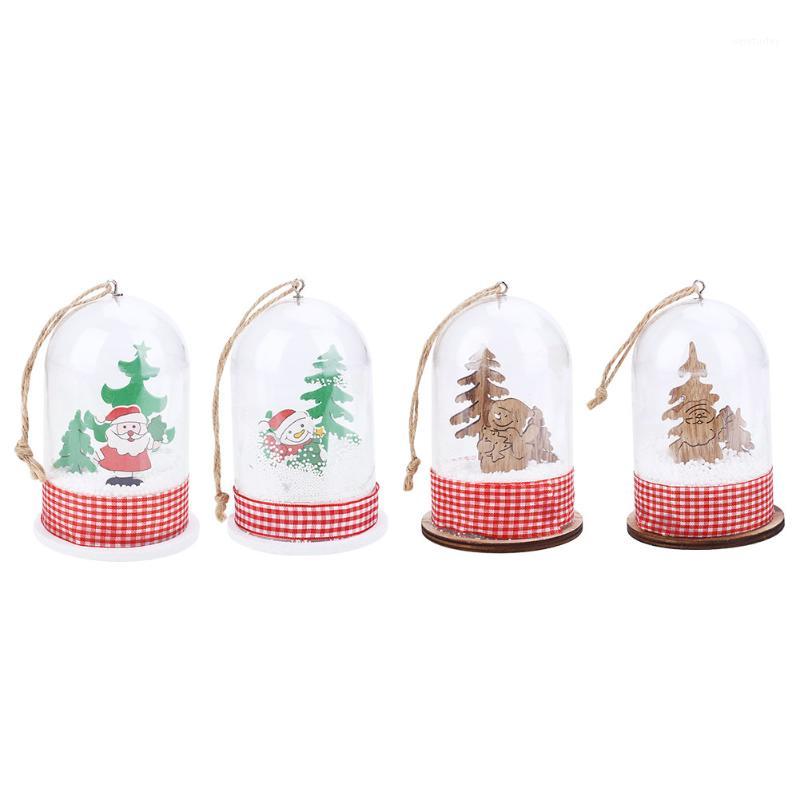

Christmas Santa Claus Micro Landscape With Light Small Crafts Xmas Decor1