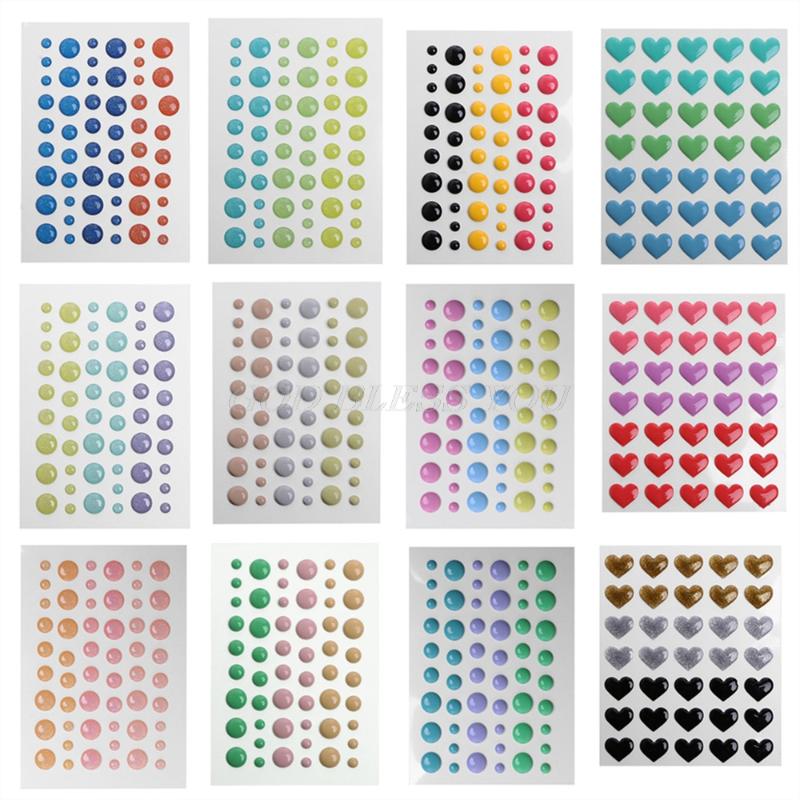 

21 Styles Enamel Dot Self Adhesive Embellishment Sprinkles Sticker for Cardmaking Craft Scrapbook DIY Crafts Card Making Decor