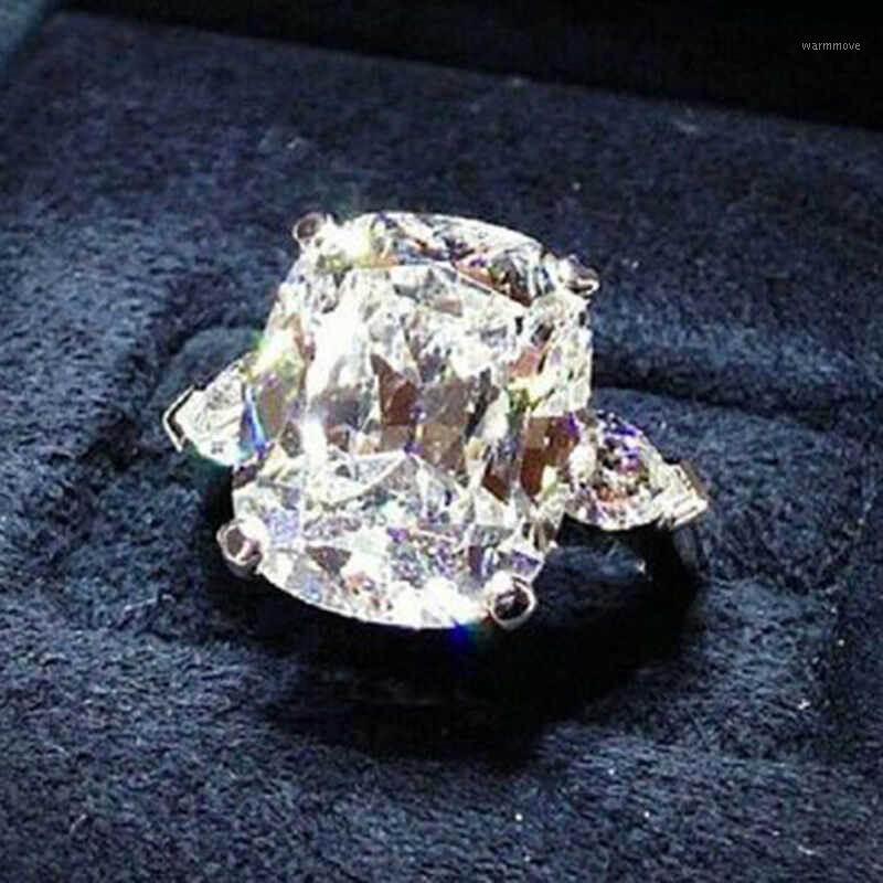 

Engagement Wedding Elegant Solid Love Accessory Huge Fashion White Ring1