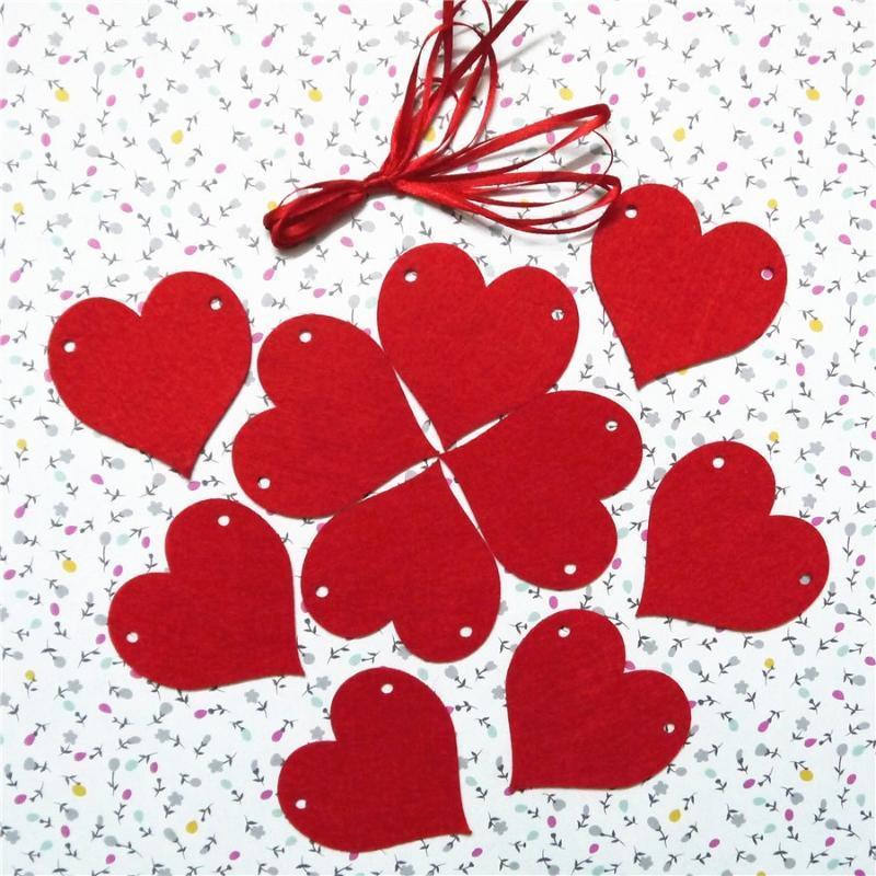 

Birthday Party Decorations Kids Bunting Heart Pennant Baby Shower Flag Banner Wedding Decor Supplies Party Accessories 7ZSH2821, Red