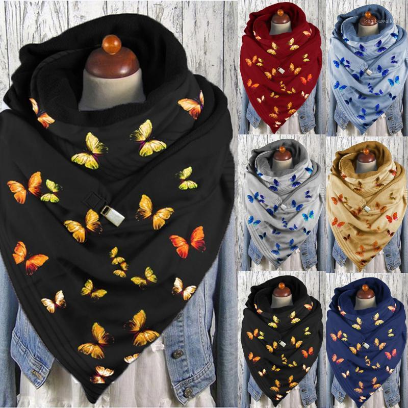 

Scarves Winter Women Christmas Print Button Soft Wrap Casual Warm Scarf Shawls Windproof Lady Foulard1