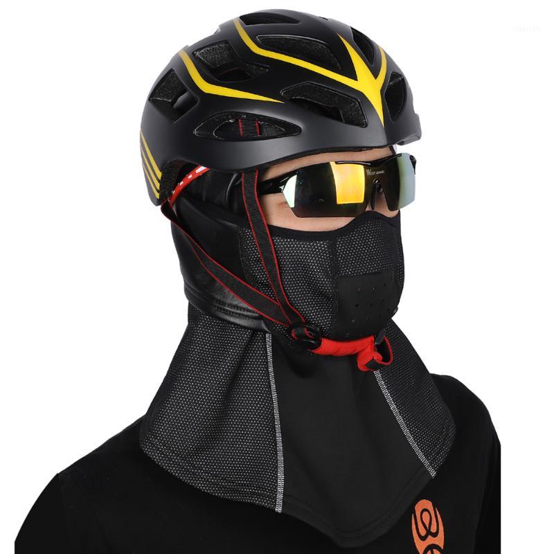 

Winter Leather Hood Riding Mask Wind and Cold Protection Face Warm Outdoor Sports Equipment1, Black