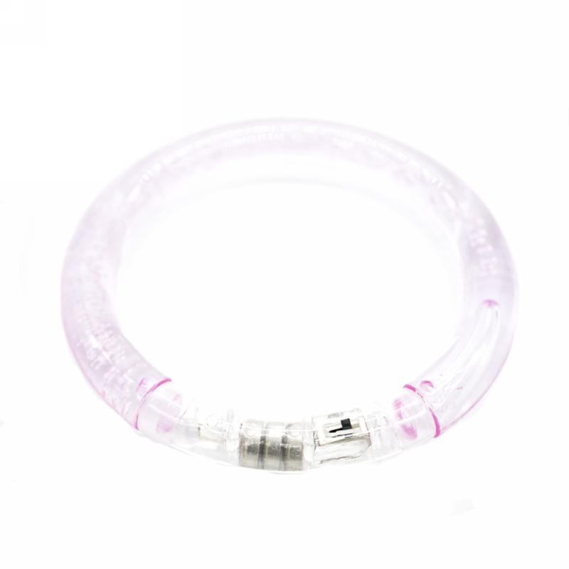 

Flourescent Luminous Acrylic Bracelet Wristband LED Flashing Glowing Bangle New