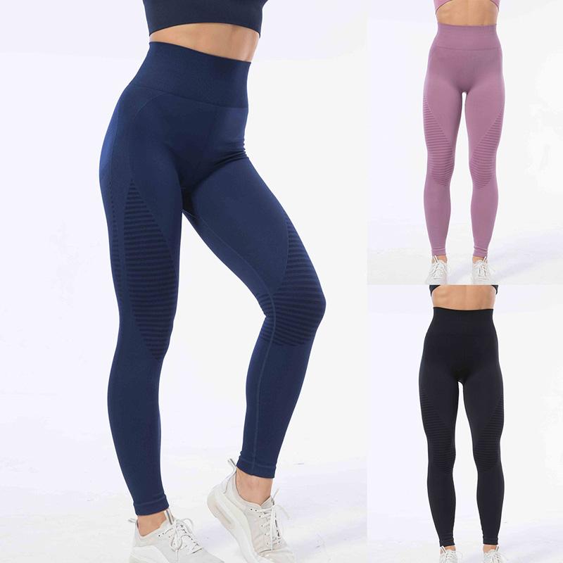 

women yoga pants seamless push up yoga legging leggings workout high waist sport fitness gym leggings sport pants fashion new, Navy blue