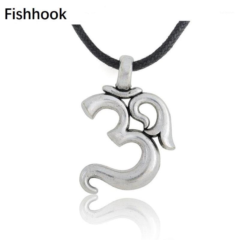 

Fishhook OM Yoga Hindu Tailsman Mandala Ganesha Charms Elephant Viking Pendants Sun Moon Facwe Women Necklaces jewelry1
