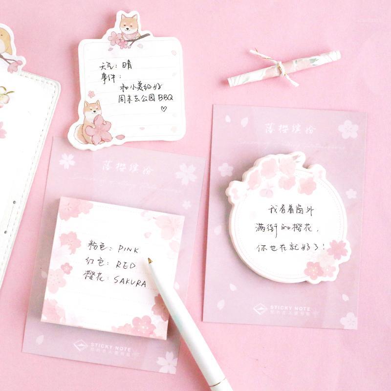 20Sets Memo Pads Sticky Notes Kawaii Cherry Paper Notepad diary Scrapbooking Stickers Office School stationery Notepads1-image-649875294