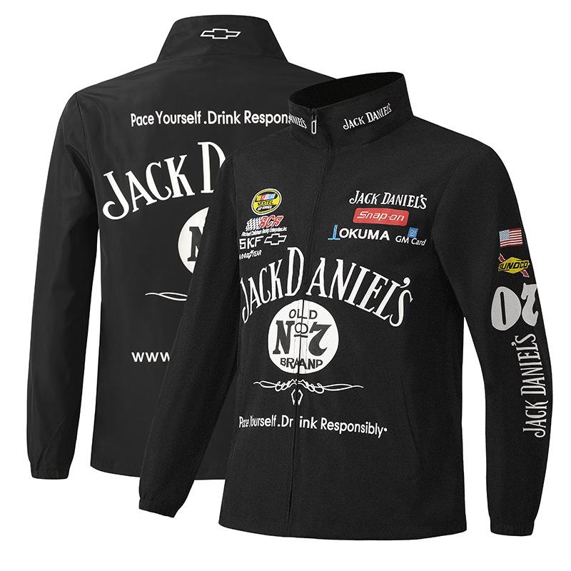 

Motorcycle Apparel 2022 F1 Racing Suit College Style Retro Spring And Autumn Winter Coat