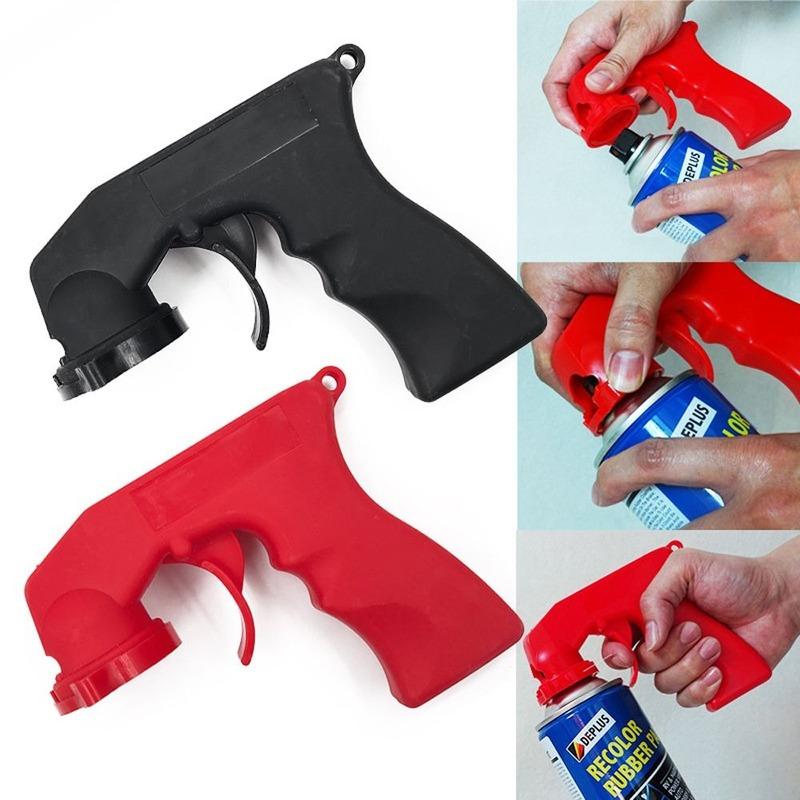 

Spray Adaptor Paint Care Aerosol Spray Gun Handle with Full Grip Trigger Locking Collar Car Maintenance Auto Accessories