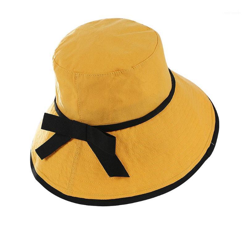 

SAGACE Women Anti-Ultraviolet Large Hat Sun Visor Solid Color Cotton Linen Hat Beach Travel Fisherman's Summer Cap1, Black