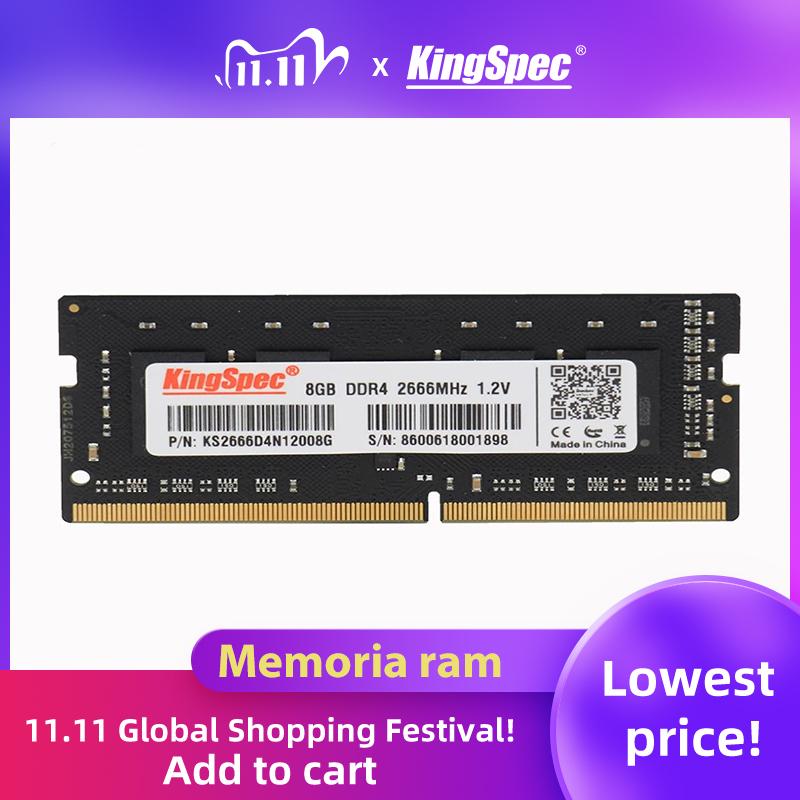 

KingSpec memoria ram ddr4 4GB 8GB 16GB 2666mhz 1.2V RAM for Laptop Notebook Memoria DDR4 Laptop Computer accessories