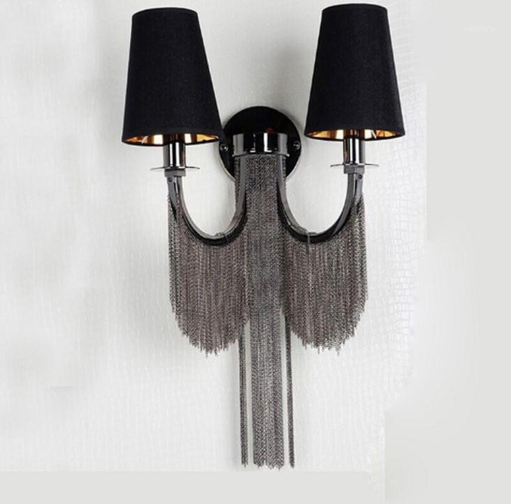 

Italia Tassel Lighting Iron+Aluminium Chain Wall Lamp For Hotel / Sitting Room /Bed Room/bar light Wall Lights1