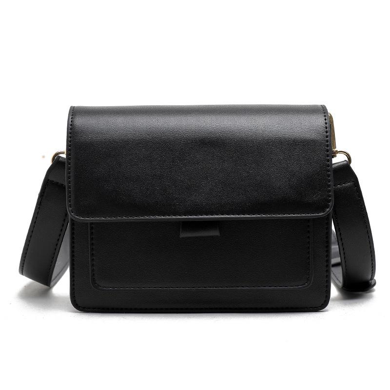 

Women Bag Female Shoulder Bag Simplicity Messenger Retro Small Square sac a main Shopper Bags, Black